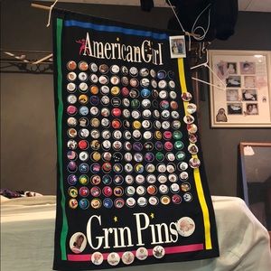 Vintage American girl “grin pins”